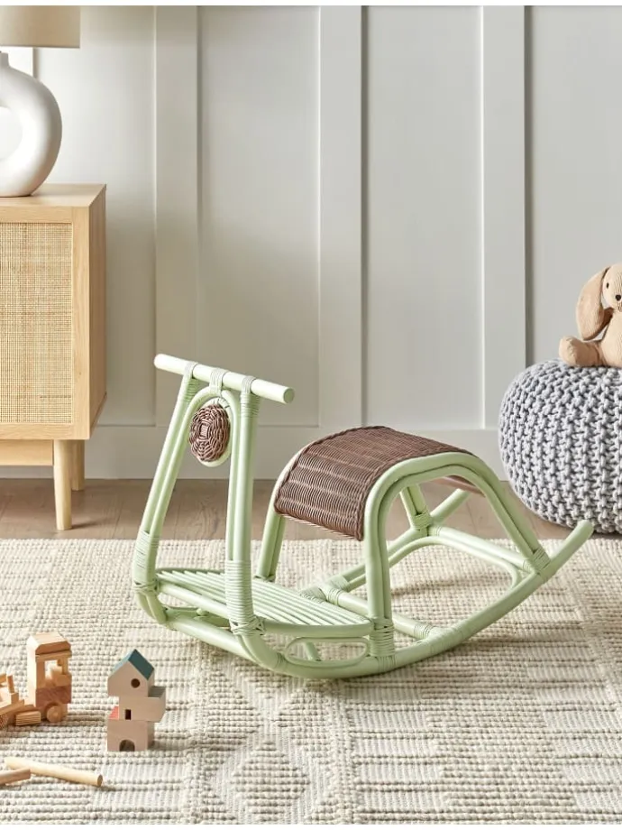 Kindersessel ASPRIA in Grün/Braun - (W) 42 x (H) 53 x (L) 85 cm