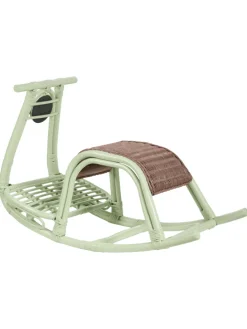 Kindersessel ASPRIA in Grün/Braun - (W) 42 x (H) 53 x (L) 85 cm