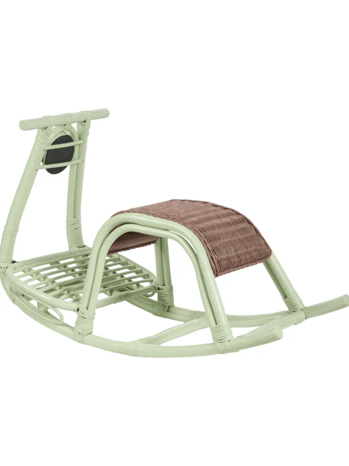 Kindersessel ASPRIA in Grün/Braun - (W) 42 x (H) 53 x (L) 85 cm