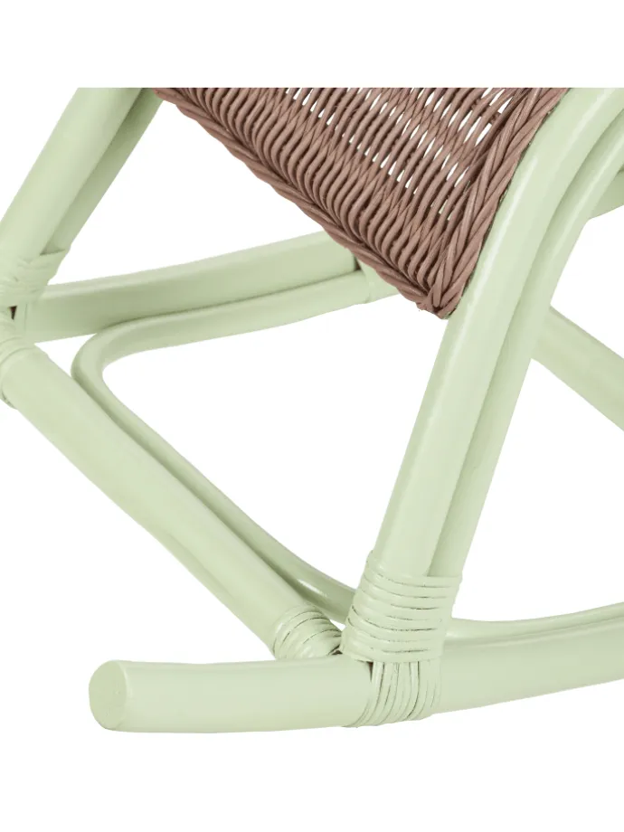 Kindersessel ASPRIA in Grün/Braun - (W) 42 x (H) 53 x (L) 85 cm