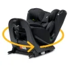 Kindersitz  "Floyd360" All Black - 40 bis 150 cm, drehbar, rückwärts, vorwärts