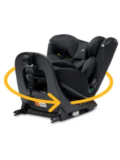 Kindersitz  "Floyd360" All Black - 40 bis 150 cm, drehbar, rückwärts, vorwärts