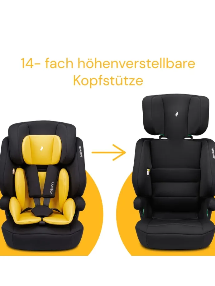 Kindersitz "Jazzi Isofix" Pineapple - von 76-150 cm mit Isofix