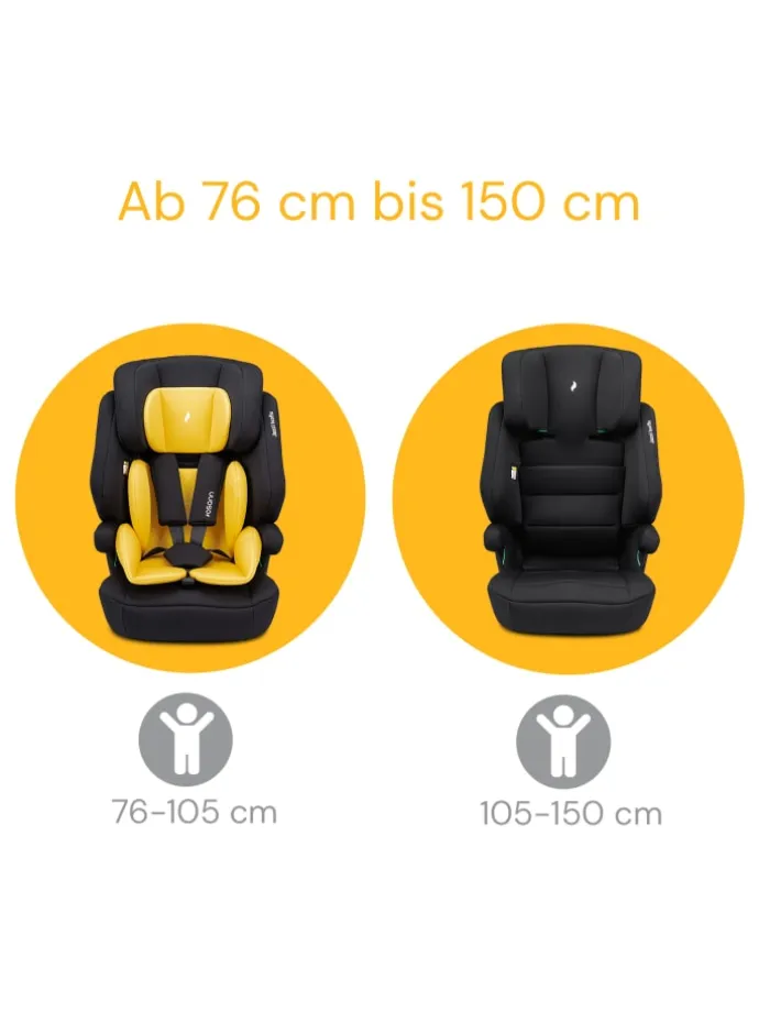 Kindersitz "Jazzi Isofix" Pineapple - von 76-150 cm mit Isofix