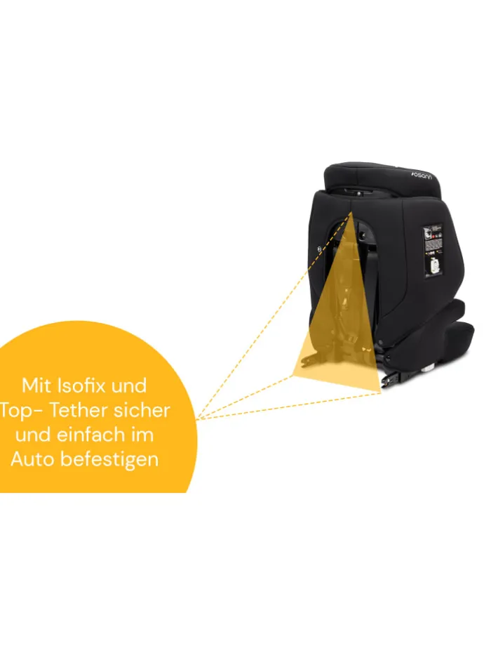 Kindersitz "Jazzi Isofix" Pineapple - von 76-150 cm mit Isofix