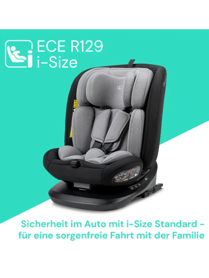 Kindersitz "Safety Lissabon" in Black - drehbar 40 bis 150 cm mit Isofix