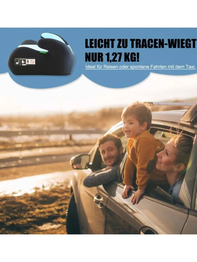Kindersitzerhöhung ECE R129/03 – Sitzerhöhung für Kinder von 125–150 cm