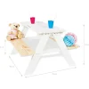 Kindersitzgarnitur "Nicki für 4" in Weiß - (L)90 x (B)79 x (H)50 cm