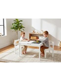 Kindersitzgruppe Linnea, weiß, 3-tlg., 65 x 50 x 47 cm