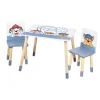 Kindersitzgruppe Paw Patrol, 2 Stühle & Tisch, Holz weiß