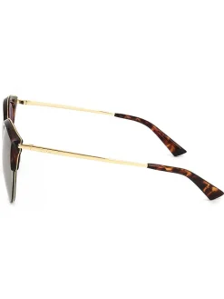 Kinder-Sonnenbrille in Gold-Schwarz-Braun/ Lila