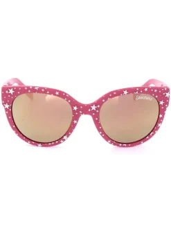 Kinder-Sonnenbrille in Pink-Weiß/ Hellbraun