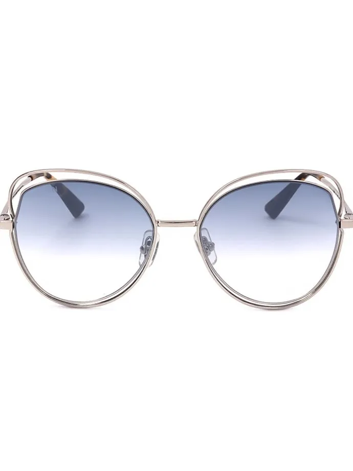 Kinder-Sonnenbrille in Silber/ Blau