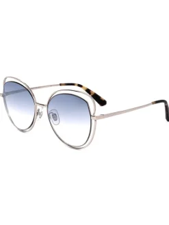 Kinder-Sonnenbrille in Silber/ Blau