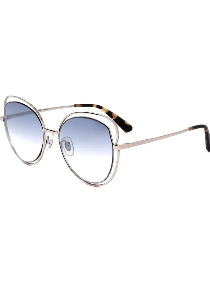 Kinder-Sonnenbrille in Silber/ Blau