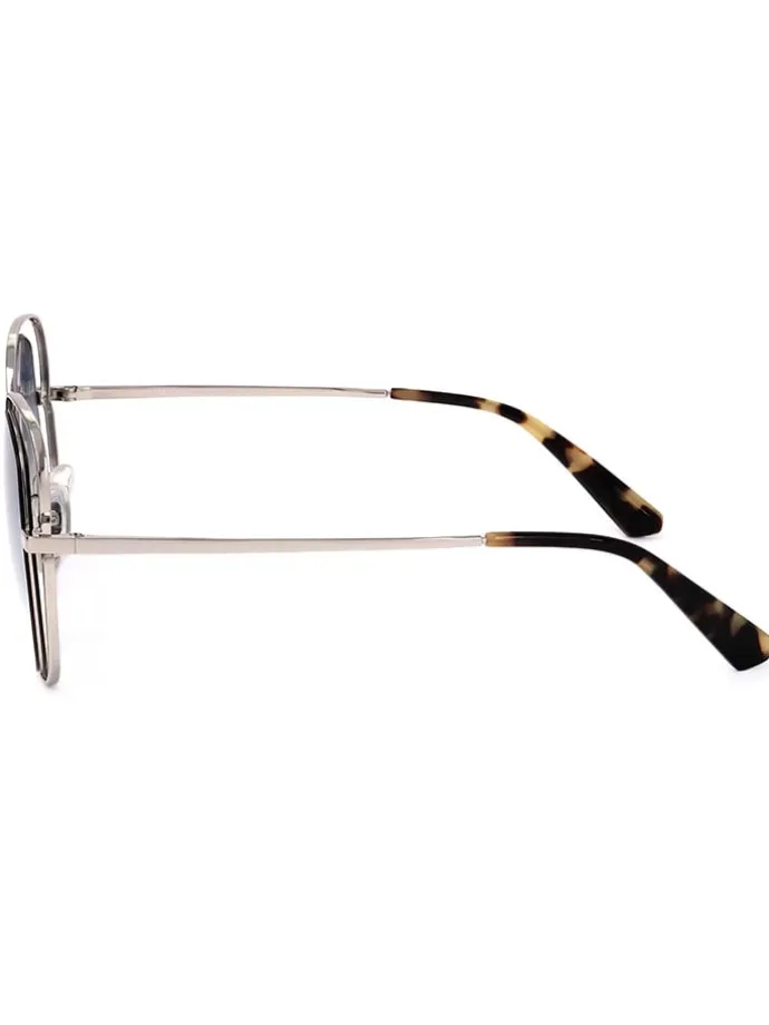 Kinder-Sonnenbrille in Silber/ Blau