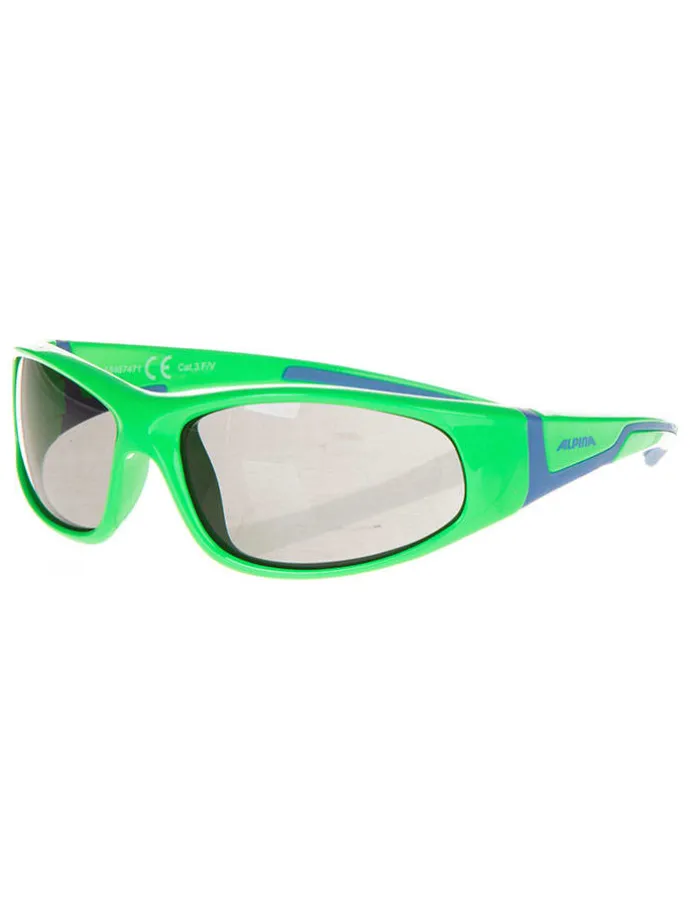 Kinder-Sportbrille "Flexxy Junior" in Grün-Blau/ Grau