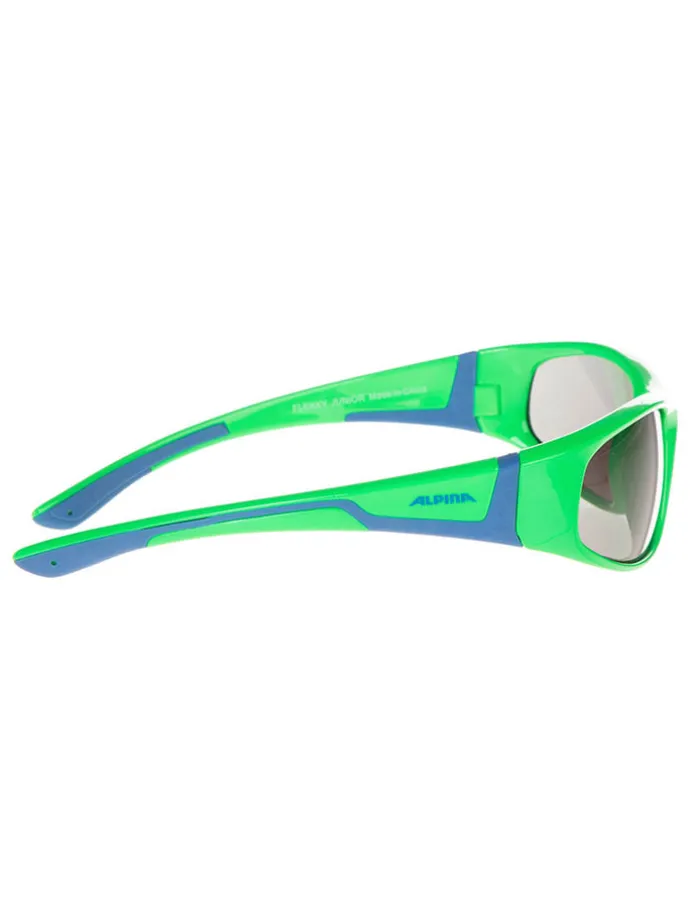 Kinder-Sportbrille "Flexxy Junior" in Grün-Blau/ Grau
