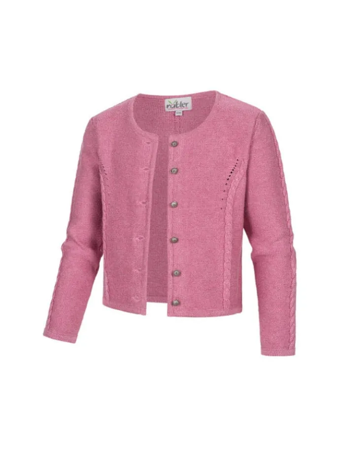 Kinderstrickjacke Amira Madl in Rosa