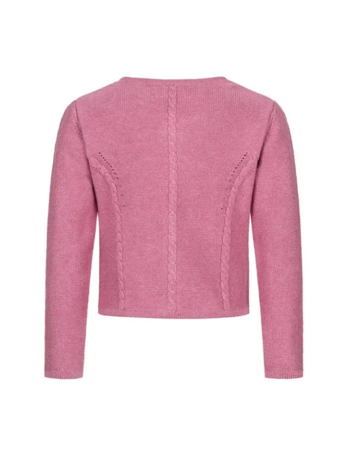 Kinderstrickjacke Amira Madl in Rosa