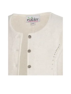 Kinderstrickjacke Amira Madl in Altweiß
