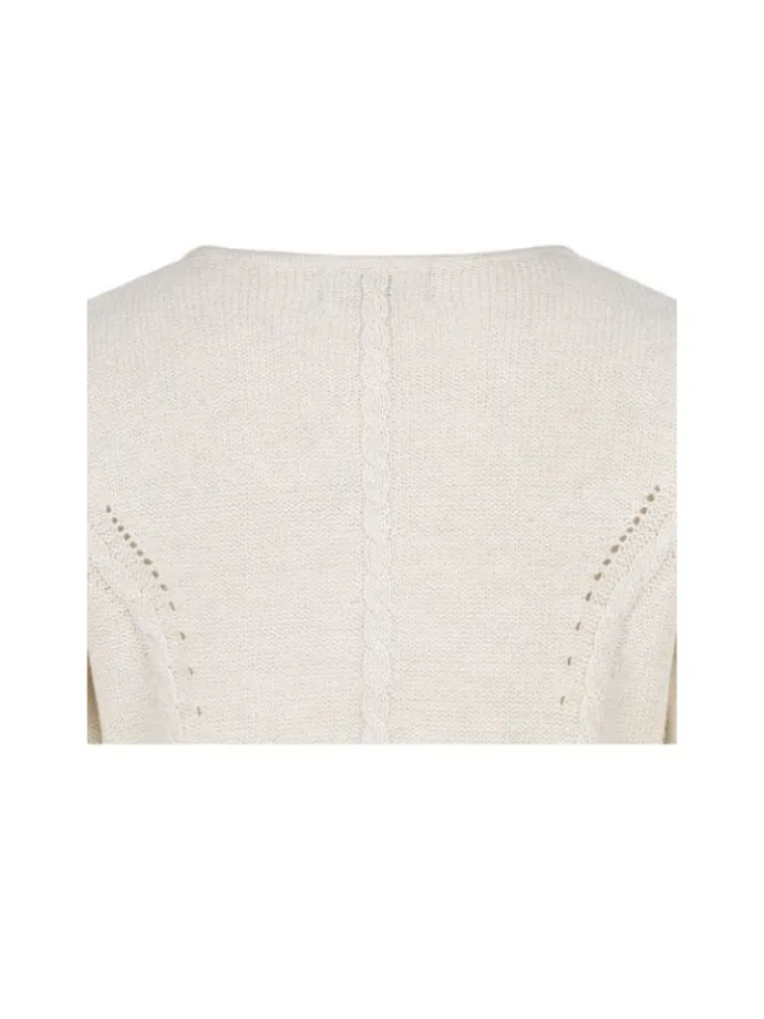 Kinderstrickjacke Amira Madl in Altweiß