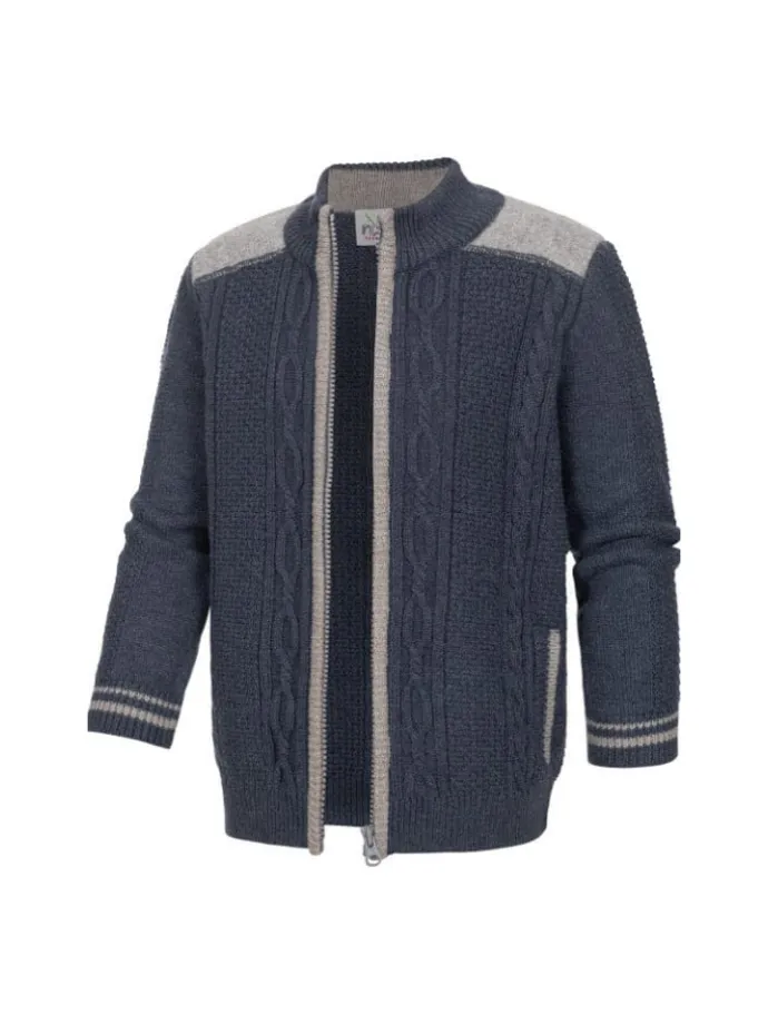 Kinderstrickjacke Igor in Blau