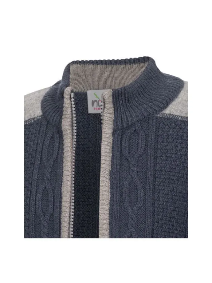 Kinderstrickjacke Igor in Blau
