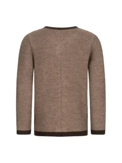 Kinderstrickjacke Langarm Ignaz Bua in Braun
