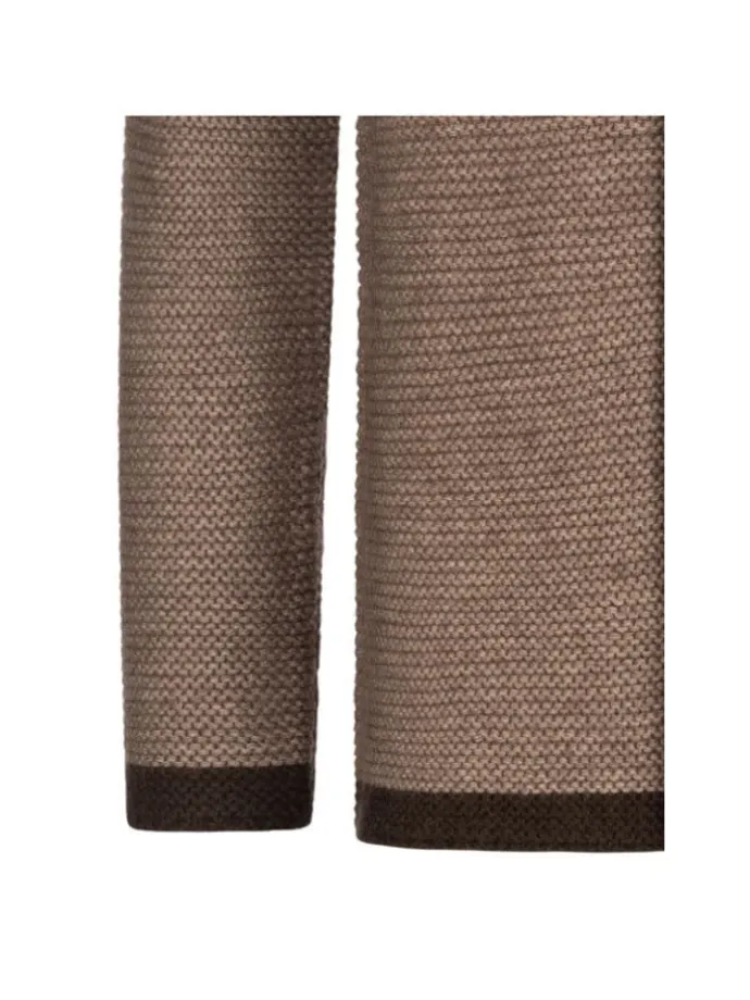 Kinderstrickjacke Langarm Ignaz Bua in Braun