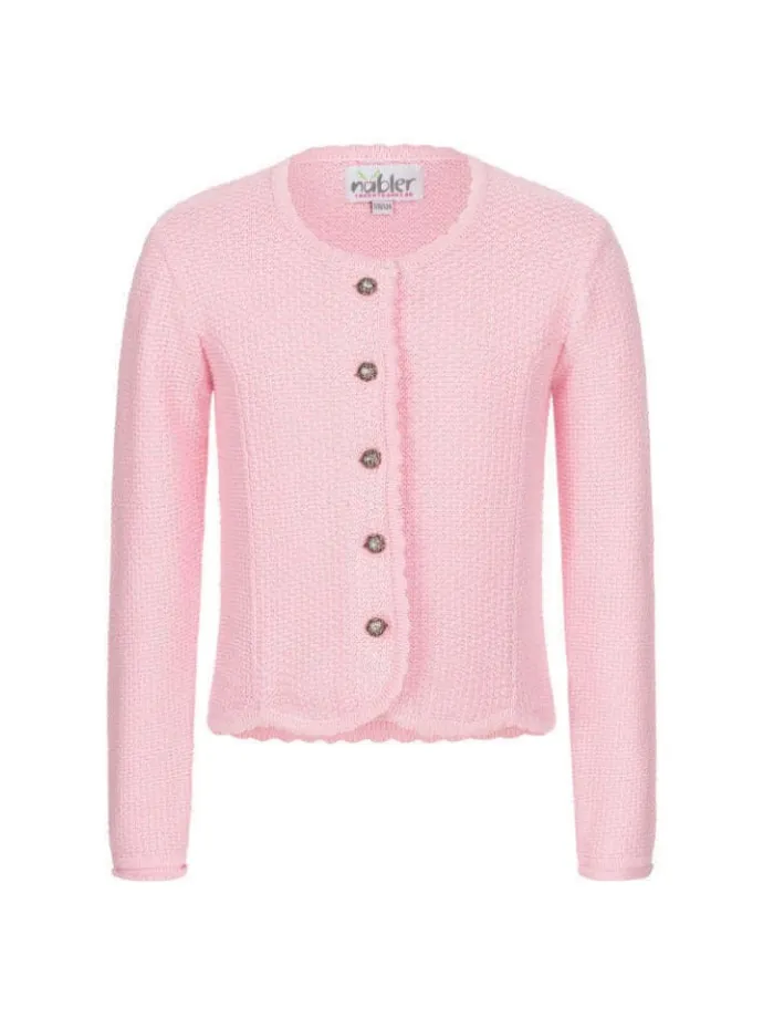Kinderstrickjacke Yvonne in Rosa