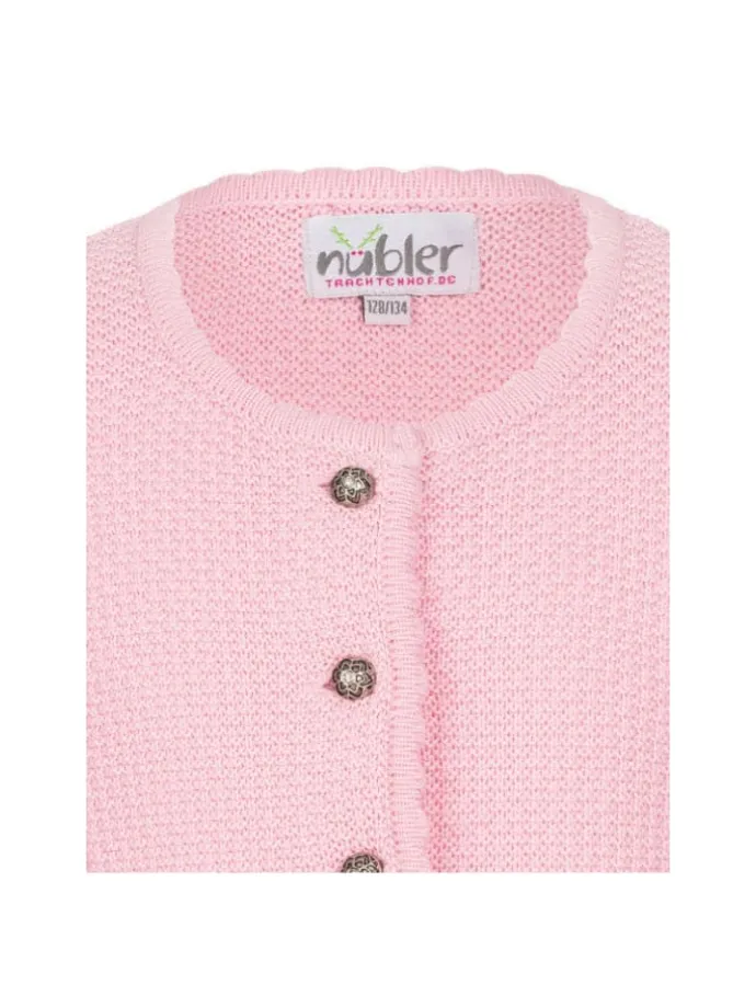 Kinderstrickjacke Yvonne in Rosa