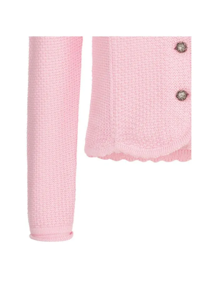 Kinderstrickjacke Yvonne in Rosa