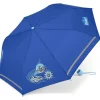 Kinder-Taschenschirm mit reflektierenden Streifen Regenschirm Blue Police