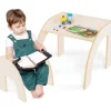 Kindertisch mit Stuhl in Weiß