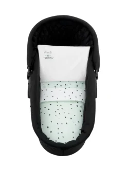 Kinderwagen Bettwäsche-Set Bär in grün