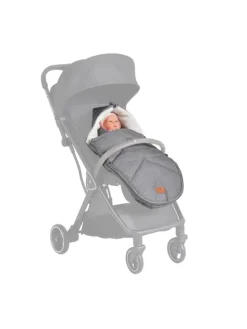 Kinderwagen Fußsack Luxe in grau