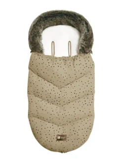 Kinderwagen Fußsack Luxury Fell in braun