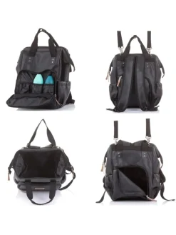 Kinderwagentasche, Rucksack in schwarz