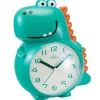 Kinderwecker mit Leisegang Dino Grün/Orange