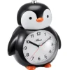 Kinderwecker mit Leisegang Pinguin Schwarz/Weiß