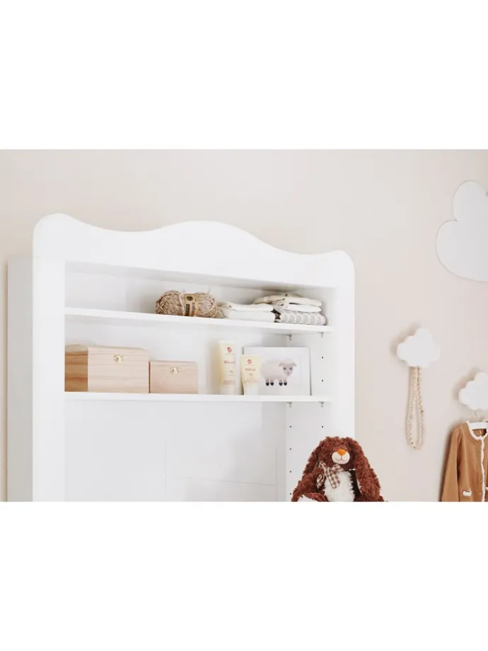 Kinderzimmer-Set Florentina extrabreit inkl. extrabreitem Regalaufsatz, 3-t…