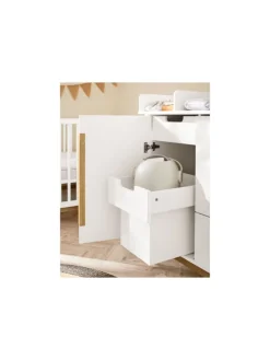 Kinderzimmer-Set Juna breit groß mit Windeleimerauszug, 4-tlg.