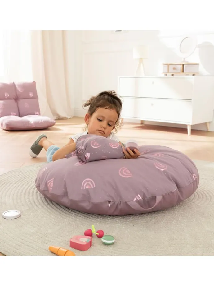 Kissen Bodenkissen Sitzkissen "rainbow" 80 cm incl. Füllung
