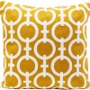 Kissen "Caten" in Gelb - (L)50 x (B)50 cm