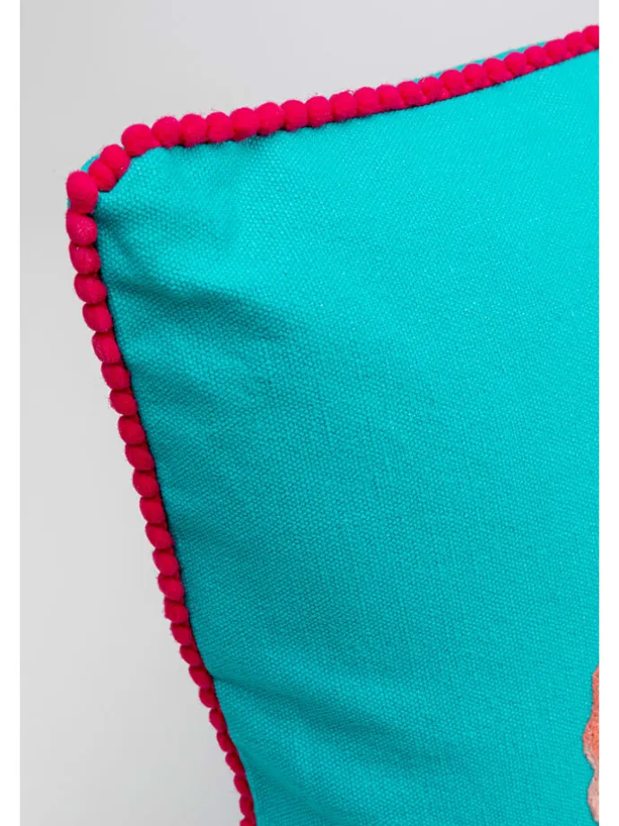 Kissen "Fiorista" in Türkis/ Bunt - (L)60 x (B)40 cm