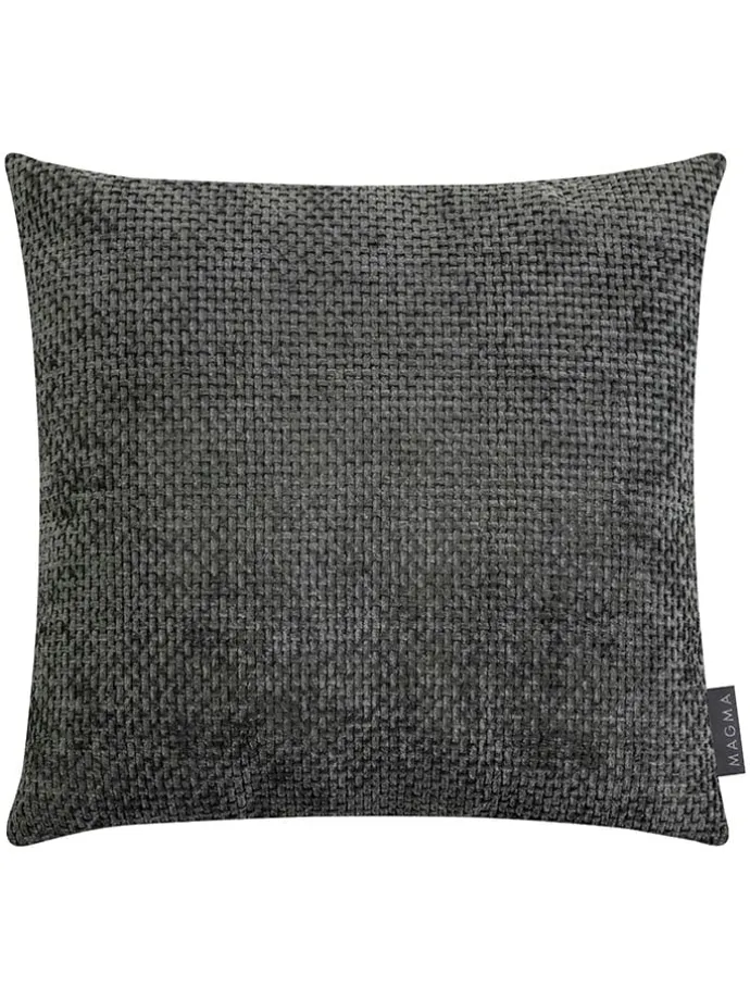 Kissenhülle "Arlo" in Anthrazit - (L)40 x (B)40 cm