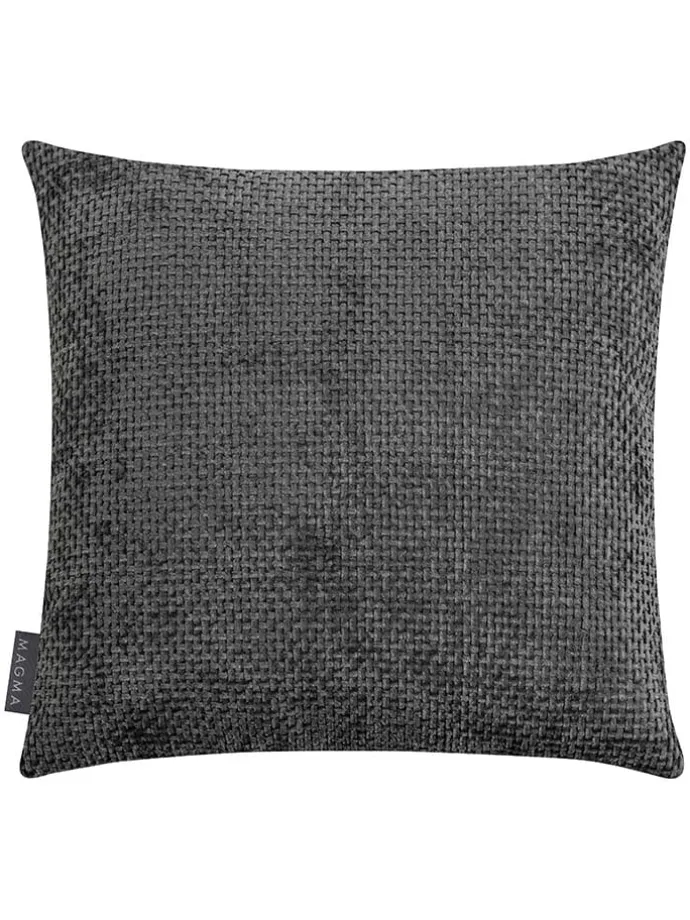 Kissenhülle "Arlo" in Anthrazit - (L)40 x (B)40 cm