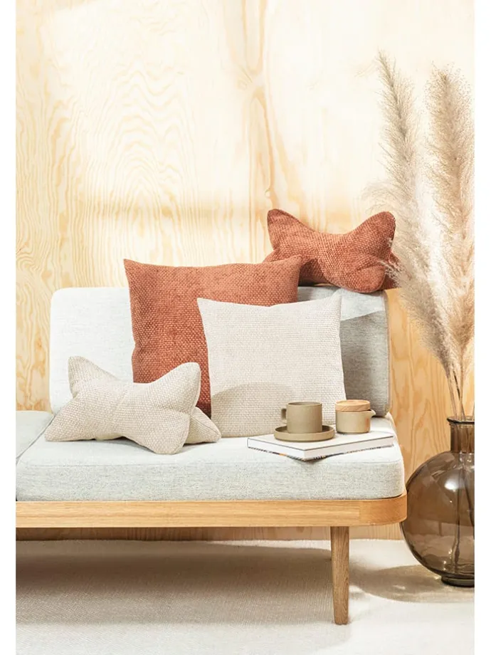 Kissenhülle "Arlo" in Beige - (L)40 x (B)40 cm
