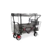 Klappbollerwagen AddPlus mit Bremse, inkl. Regenschutz in Grau, 120 x 56 x …
